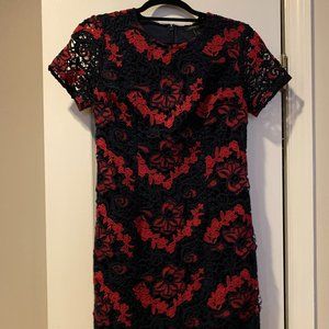 Banana Republic flower printed knit dress with liner